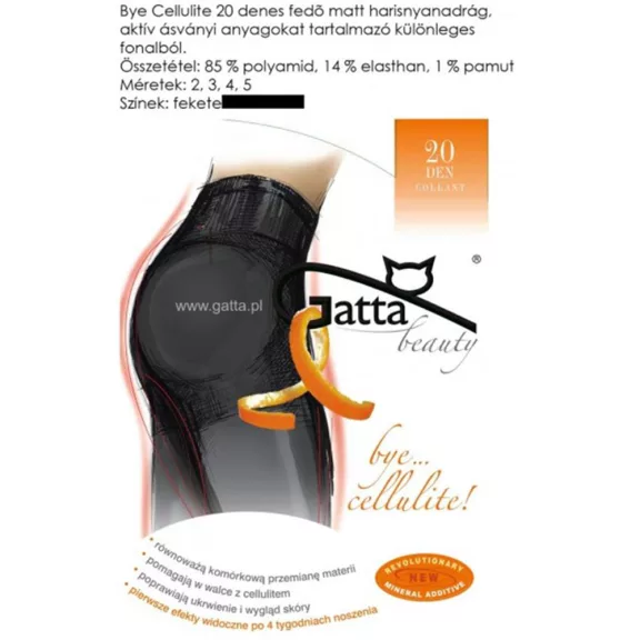 Gatta narancsbőr elleni harisnya Bye cellulite 20D Gatta narancsbőr elleni harisnya Bye cellulite 20D