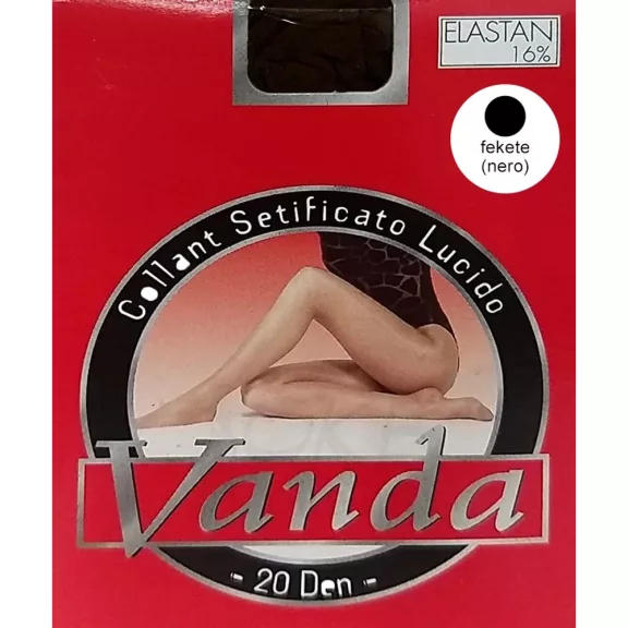 Vanda fekete fényes elasztikus harisnyanadrág 20d Vanda fekete fényes elasztikus harisnyanadrág 20d