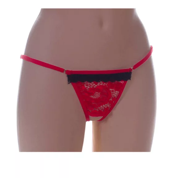 Flower alul nyitott spagettipántos női bugyi Flower alul nyitott spagettipántos női bugyi