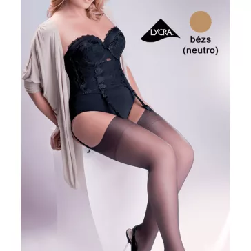   Gabriella bézs plus size combfix harisnyatartóhoz Cher 15 den