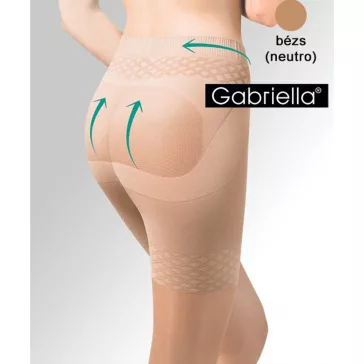 Gabriella fenékemelő bézs harisnya Push up 20Den