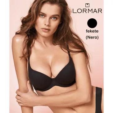 Lormar melltartó fekete Natural Plunge C kosár