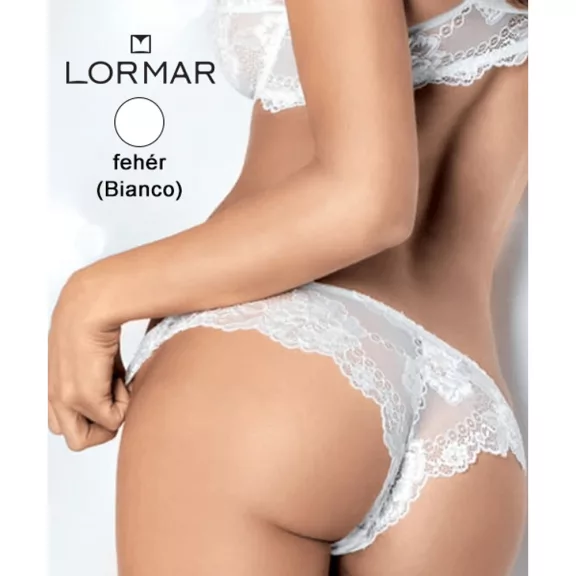 Lormar brazil bugyi  fehér csupa csipke Prestige Brasiliana