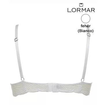   Lormar Formedouble Pizzo super push up melltartó fehér B kosár 