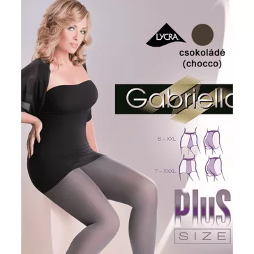   Gabriella nagyméretű harisnya microfibra csokoládé 60 den