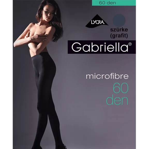 Gabriella nagyméretű harisnya microfibre grafitszürke 60 den Gabriella nagyméretű harisnya microfibre grafitszürke 60 den