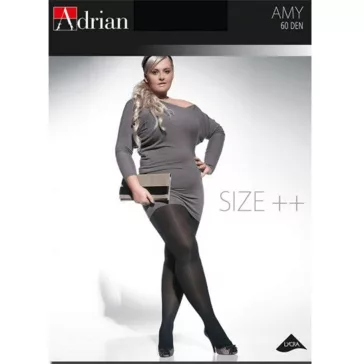 Adrian fekete nagyméretű vastag harisnya Amy 60 den