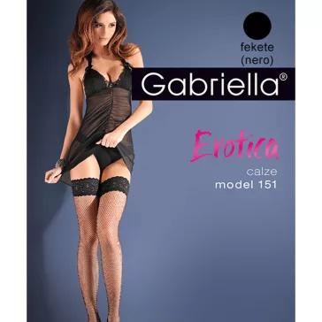 Gabriella fekete necc combfix Erotica Calze 151