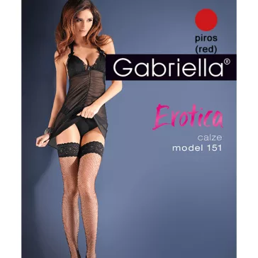 Gabriella piros necc combfix Erotica Calze 151