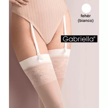Gabriella fehér combfix harisnyatartóhoz Vanessa
