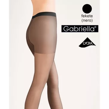 Gabriella egyszínű fekete harisnya Classic 15 Den