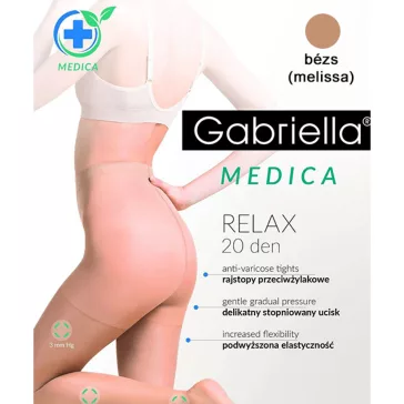 Gabriella kompressziós alakformáló harisnya Relax 20Den