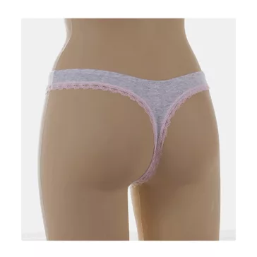 Lemila szürke pamut női tanga