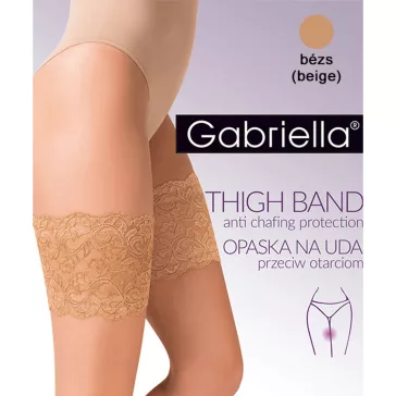 Gabriella bézs combvédő csipke