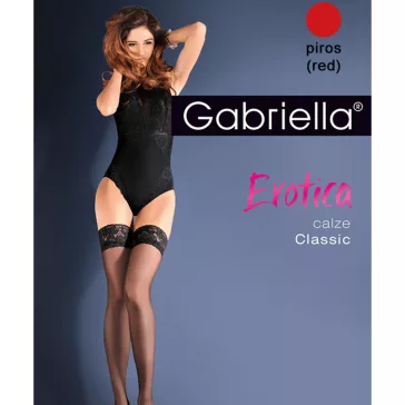 Gabriella piros combfix Erotica Calze Classic