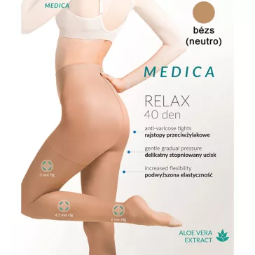 Gabriella kompressziós alakformáló harisnya Relax 40Den