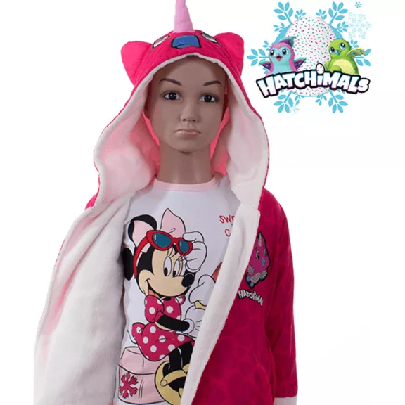 Hatchimals gyerek pihe puha köntös málna Hatchimals gyerek pihe puha köntös málna