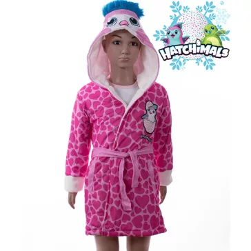 Hatchimals gyerek pihe puha köntös pink