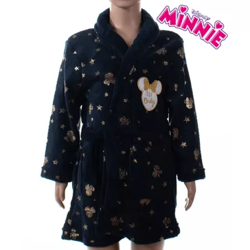 Minnie gyerek pihe puha köntös sötétkék
