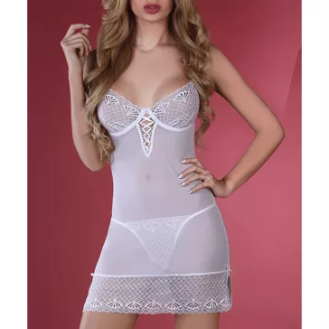 LivCo tüll hálóing 2 részes Florizel White