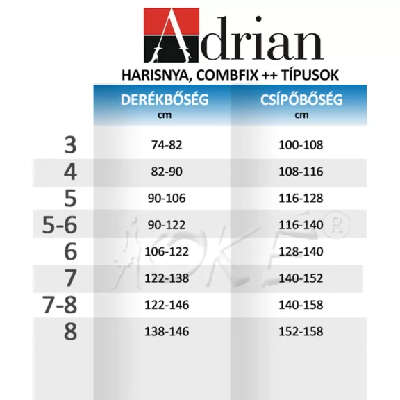 Adrian Bella fehér nagyméretű combfix 15 den