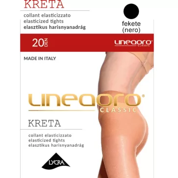 Lineaoro fekete harisnya 20 den Kreta
