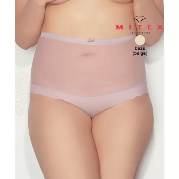 Alakformáló tanga lézervágott beige Glam