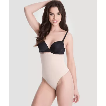 Julimex alakformáló magasderekú tanga natural Talia