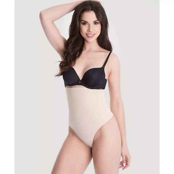 Julimex alakformáló magasderekú tanga natural Talia