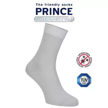 Ezüstszálas zokni szürke Prince