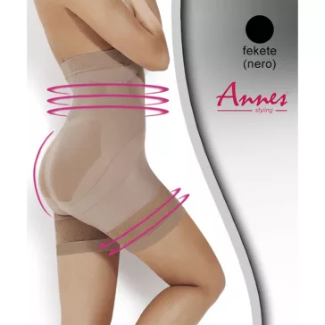 Annes alakformáló short fekete Super Slim 140den