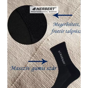 Herbert Active félfrottír sportzokni fehér