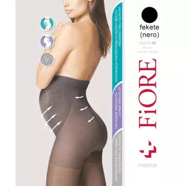 Fiore Mama fekete kismama harisnya 40D