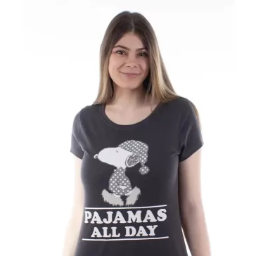 Snoopy hálóing szürke