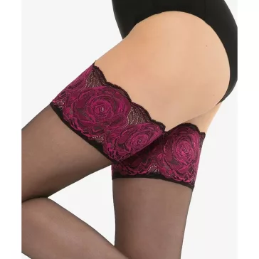 Gatta fekete combfix Ars Amandi Calze Rose
