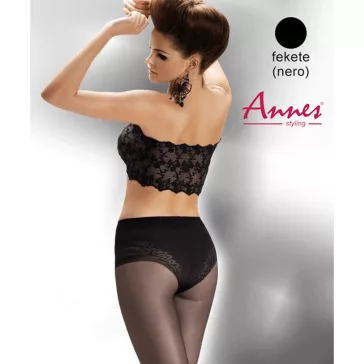 Annes alakformáló harisnya fekete Slim Body 20den
