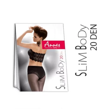 Annes alakformáló harisnya fekete Slim Body 20den