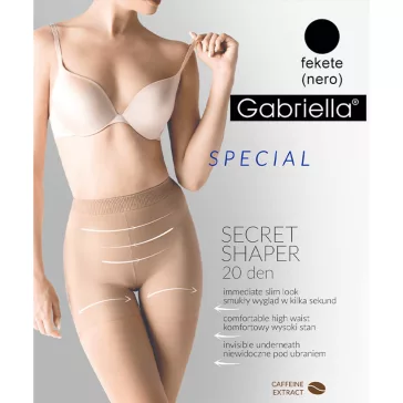 Gabriella alakformáló harisnya fekete Secret Shaper 20den