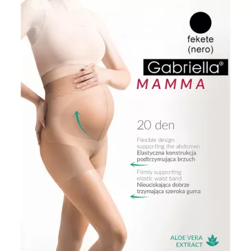 Gabriella kismama harisnyanadrág Mamma 20 den fekete