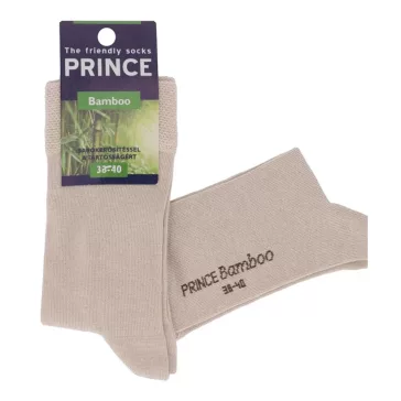 Bambusz zokni bézs Prince