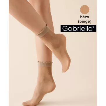 Gabriella szivecskés bézs bokafix Lovie