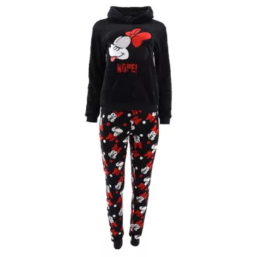 Minnie pihe puha kapucnis női wellsoft pizsama