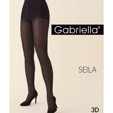 Gabriella vastag mintás harisnyanadrág Seila 60 den