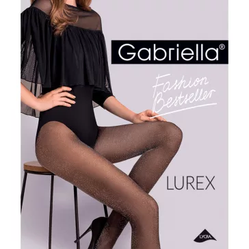 Gabriella Lurex szálas harisnya fekete 20 den