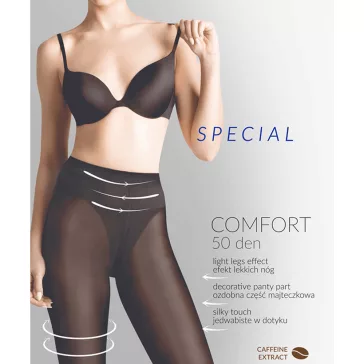   Gabriella közepesen vastag harisnya fekete Special Comfort 50 den