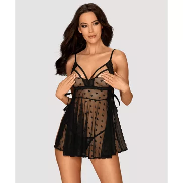 Obsessive 2 részes szexi babydoll szett Heartia