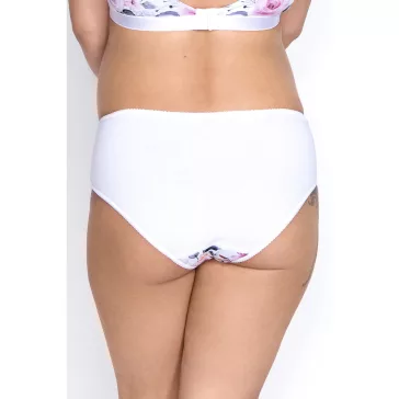 Kismama bugyi fehér virágos Mitex Mama Panty