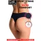 Gatta lézervágott fekete női brazil tanga Ultra Comfort Rib