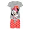 Minnie rövidnadrágos női pizsama szürke