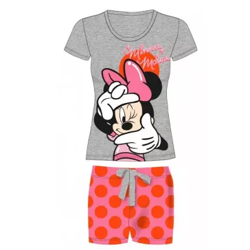 Minnie rövidnadrágos női pizsama szürke